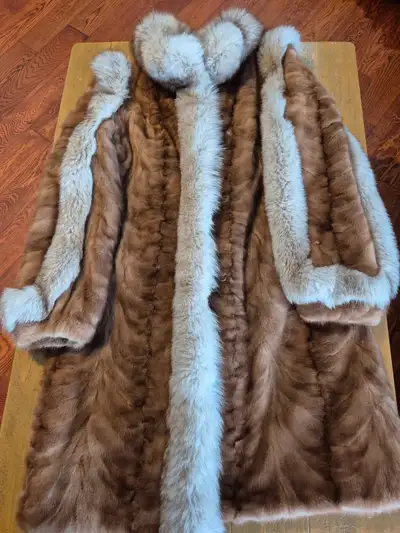 Vintage Brown Mink Fur Coat., View more