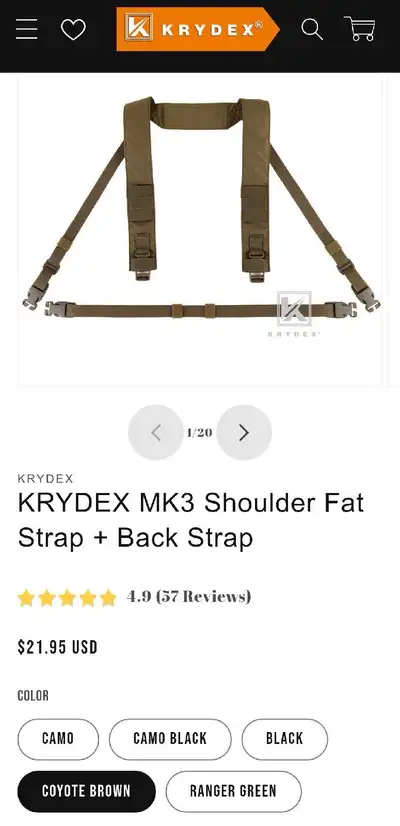Krydex MK3 Shoulder Strap, View more