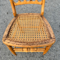  Vintage boho cane chair