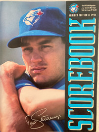 Toronto Blue Jays Summer Edition 1992 II Scorebook Magazine