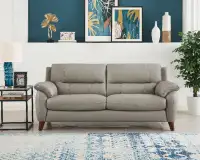 Clearance - Lara Leather Sofa $1799 Tax & Local Delivery Incl.