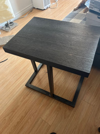 Sturdy black end table