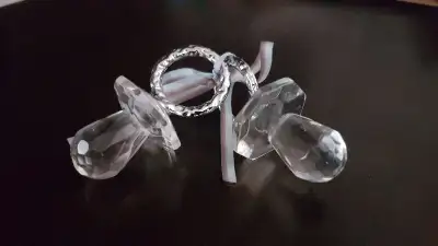 TWO Clear Glass Baby Pacifiers - both for $20, View more