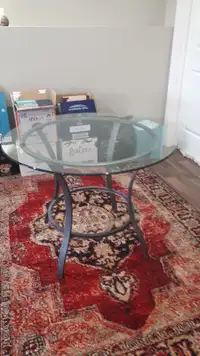 Attractive Round Glass Dining Table