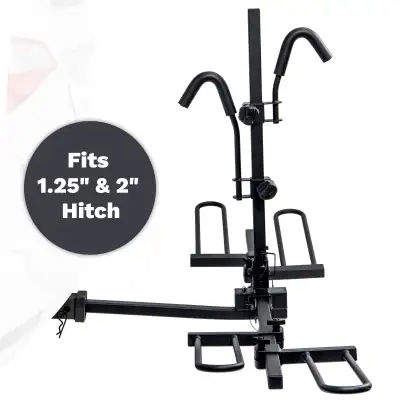 Hitch Mounted 2-Bike Platform Style Rack (1.25" and 2" hitch), View more