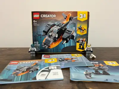 LEGO 31111 Cyber Drone (3in1) + BONUS [LIKE NEW, 100% COMPLETE], View more