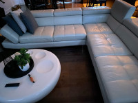 Divan sofa sectionnel  en cuire 10 par 10 
