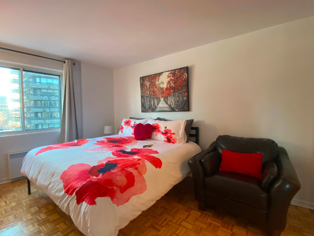 Large 2-Bedroom, Stunning View- Grand 2-Chambres, Vue Magnifique dans Locations temporaires  à Ville de Montréal - Image 4