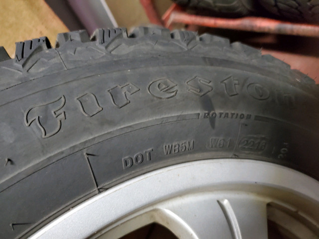  4 Firestone tires on rims in Tires & Rims in Kitchener / Waterloo - Image 2