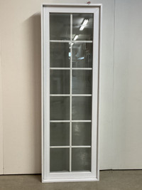 10167BP Fenêtre Battant PVC Blanc 1 sect 1 ouvr 23 3/4 x 70 3/4