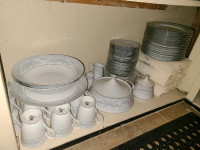 Over 90 matching dishware set