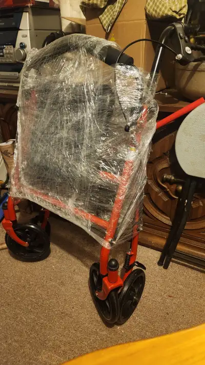 Drive Medical Rollator / Walker - 6" Wheels, Red (Unused), View more