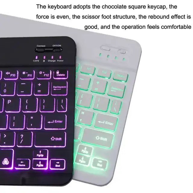 ⌨️ 10‐Inch RGB Backlit Bluetooth Keyboard in Mice, Keyboards & Webcams in Mississauga / Peel Region - Image 7