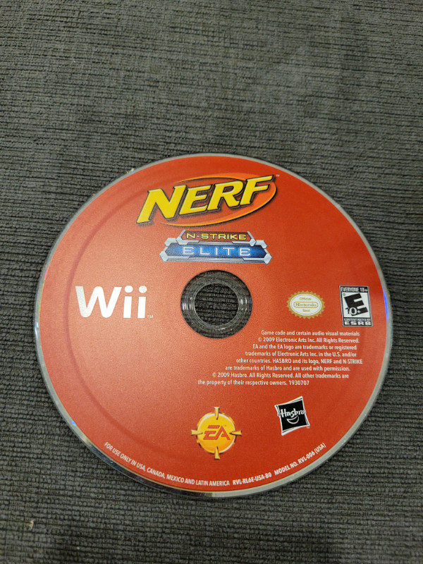 Wii - Nerf n-strike elite in Nintendo Wii in Winnipeg