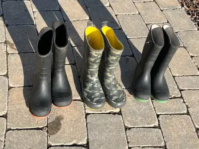 Rubber Boots – Sizes 1, 2, 4, 5 – $10 Each, View more
