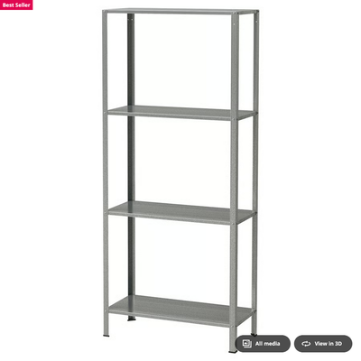 Set of 2 Galvanised Steel Shelf For Garage, Storage etc, View more