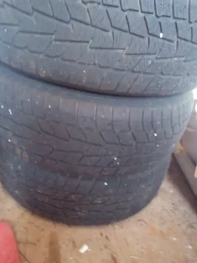 Set of 4 winter tires on rims, both rims and tires bought brand new, only used two seasons. 225 65 R...