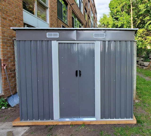 Brand New 8'x 4?Galvanized Steel Garden Shed BM668 in Outdoor Tools & Storage in Delta/Surrey/Langley - Image 3
