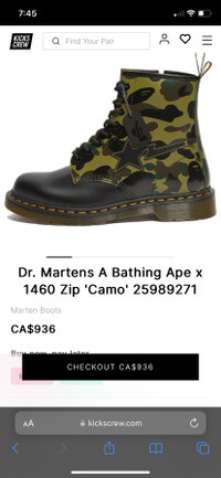 Dr. Martens - A Bathing Ape special collection 