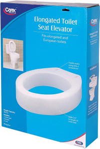 Carex Toilet Elongated Seat Riser- Adds 3.5 Inches - New in box