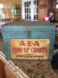 REDUCED Vintage AEA Tune-Up Charts with Box