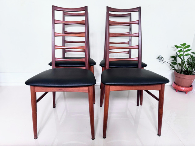 Danish teak Lis ladderback chairs in Chairs & Recliners in City of Toronto - Image 4