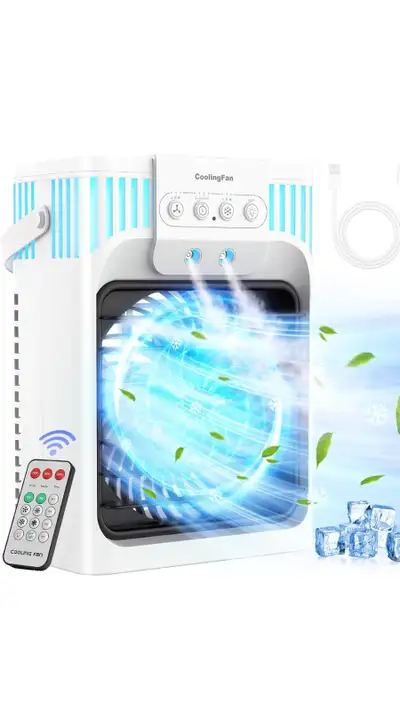 Portable Cooling Fan. 3 Speed with ambient lighting, View more