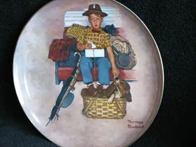 Norman Rockwell's Collector Plate, Scotty's Stowaway, View more