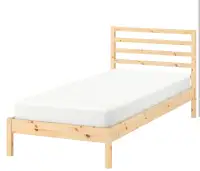Ikea TERVA bed frame, pine - TWIN - with mattress
