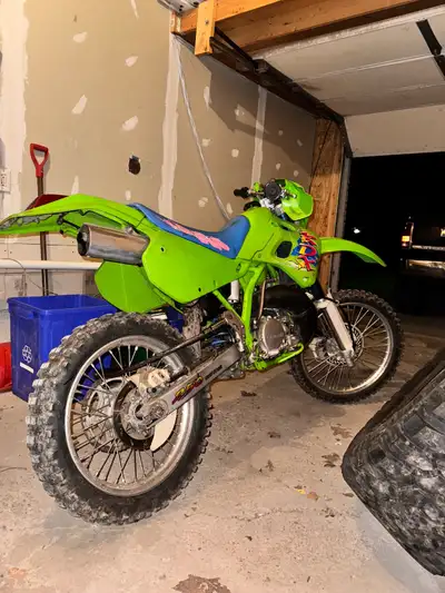 Selling very rare 1993 Kawasaki Kdx 250 with only 2225 original kilometers, 2 stroke all original ev...
