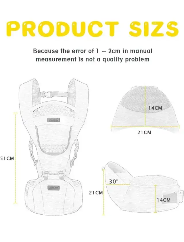 Baby Carrier Ergonomic Backpack Hipseat for newborn Baby Infant in Strollers, Carriers & Car Seats in Oakville / Halton Region - Image 7