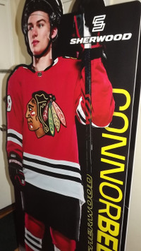 CONNOR BEDARD DOUBLE SIDED LIFESIZE STANDEE/CHICAGO BLACKHAWKS