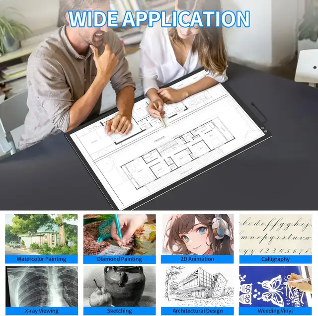 TOHETO Rechargeable A1 Light Pad in Indoor Lighting & Fans in Markham / York Region - Image 6