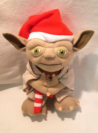 Lucasfilm Star Wars Plush Yoda 7 inch with Santa Hat