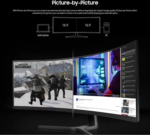 Samsung 49" 1440p WQHD GTG Curved VA LED FreeSync Gaming Monitor in Monitors in City of Toronto - Image 7