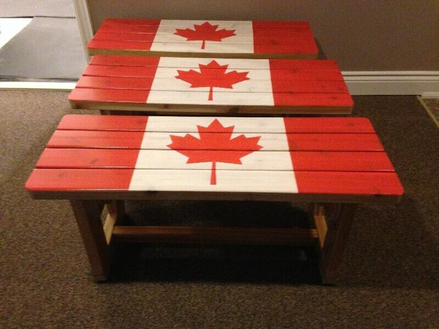 Western Red Cedar Canada Bench in Patio & Garden Furniture in Barrie