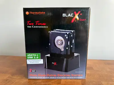 Thermaltake BlacX Duet (ST0014U) Dual Hard Drive Docking Station, View more