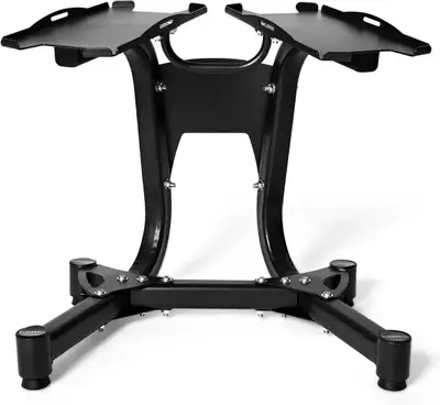New in box, assembly required. The stand can hold the Bowflex 1090 dumbbells as well as the Bowflex...