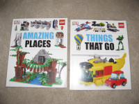 DK Lego Books - THINGS THAT GO & AMAZING PLACES
