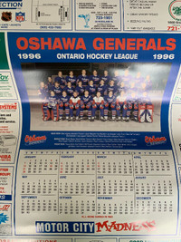 Oshawa Generals calendars