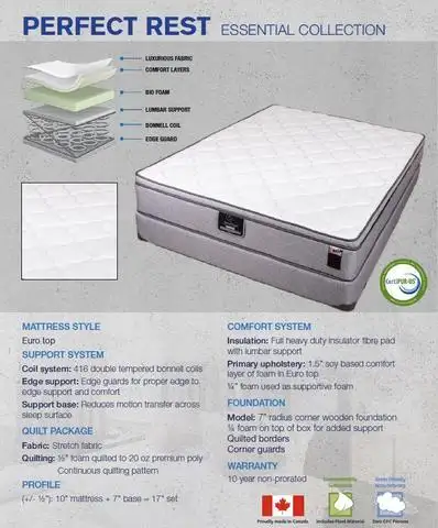 PILLOW TOP MATTRESS AND BOX - QUEEN $359/ DOUBLE $329/ S $279, View more