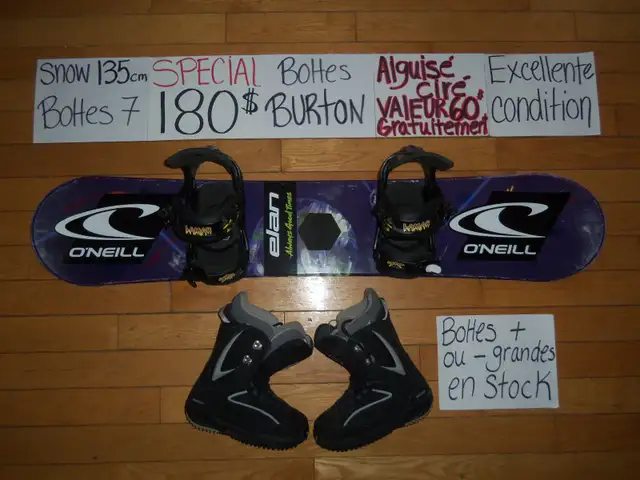 Équipements de snowboard planche a neige snow in Snowboard in Drummondville - Image 5