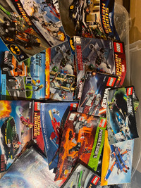 MEGA LEGO SETS ALL IN BIN FROM SUPER HEROS, MINECRAFT STARWARS +