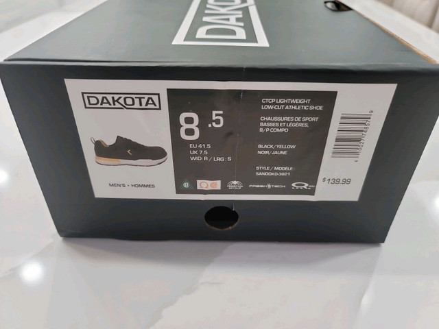 New Dakota Athletic Safety Shoes Size 8.5 in Men's Shoes in Belleville - Image 3