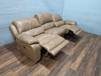 [Free Delivery] 9.5ft wide leather power recliner sectional 
