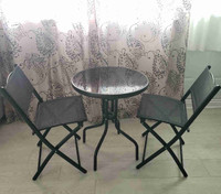 Set 1 table+2 chaises