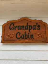 Cabin sign