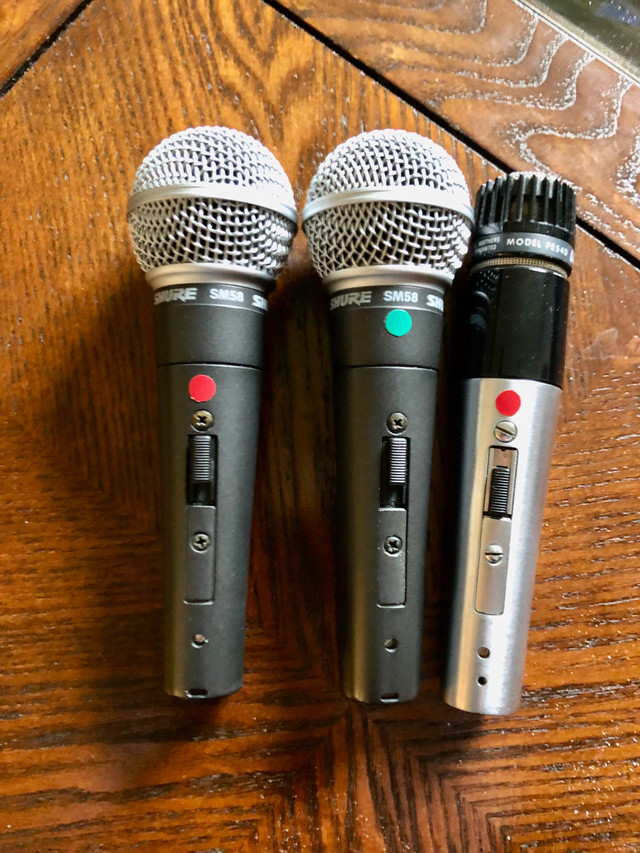 Shure SM58 (2) and PE54D Mic’s (US made) - Excellent in Performance & DJ Equipment in London