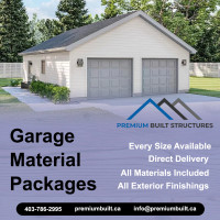 Building & Garage Material Packages