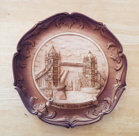 Assiette décorative souvenir: Londres - Pont de Tower a Londres